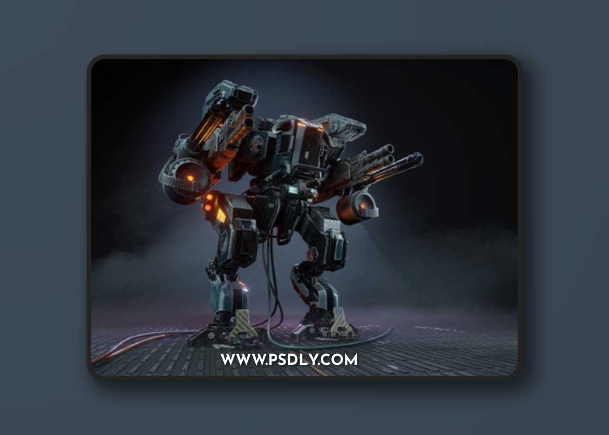 Combat Robot 3D Model