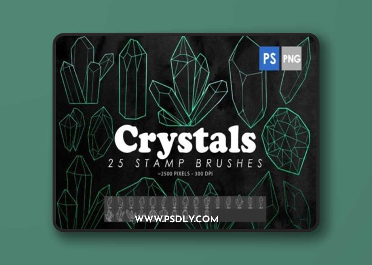Crystals Photoshop Stamp Brushes 60196669