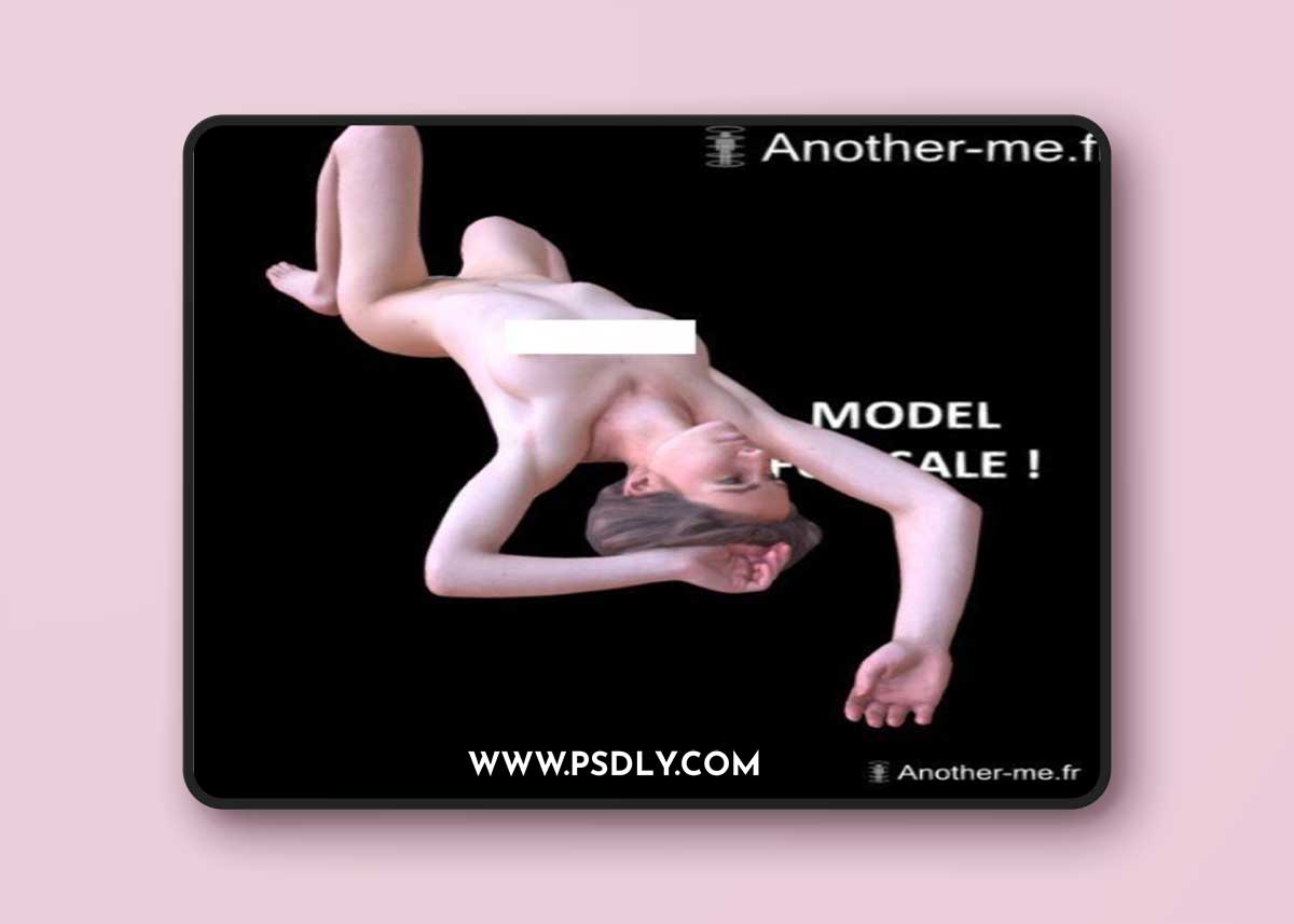 D. Laying on the back 3d model NSFW