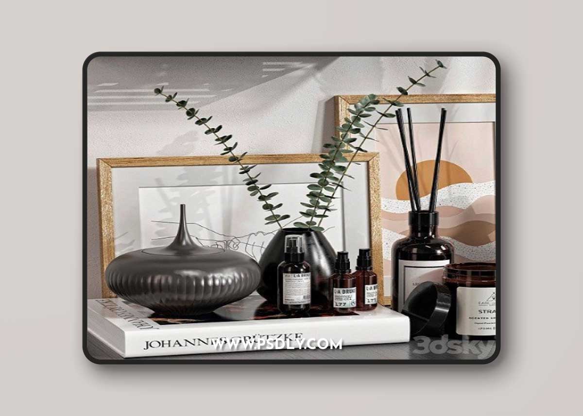 Decorative Set With Dried Flowers 05