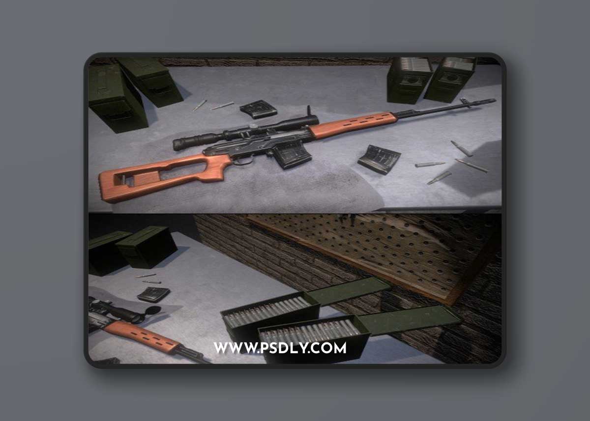 Dragunov SVD Final 3D Model