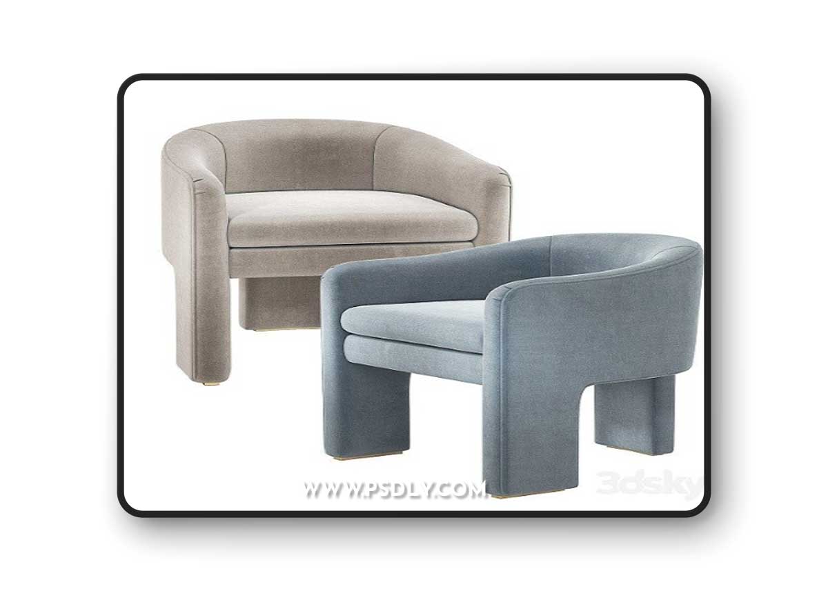 Eichholtz Pebbles Chair Three Legs