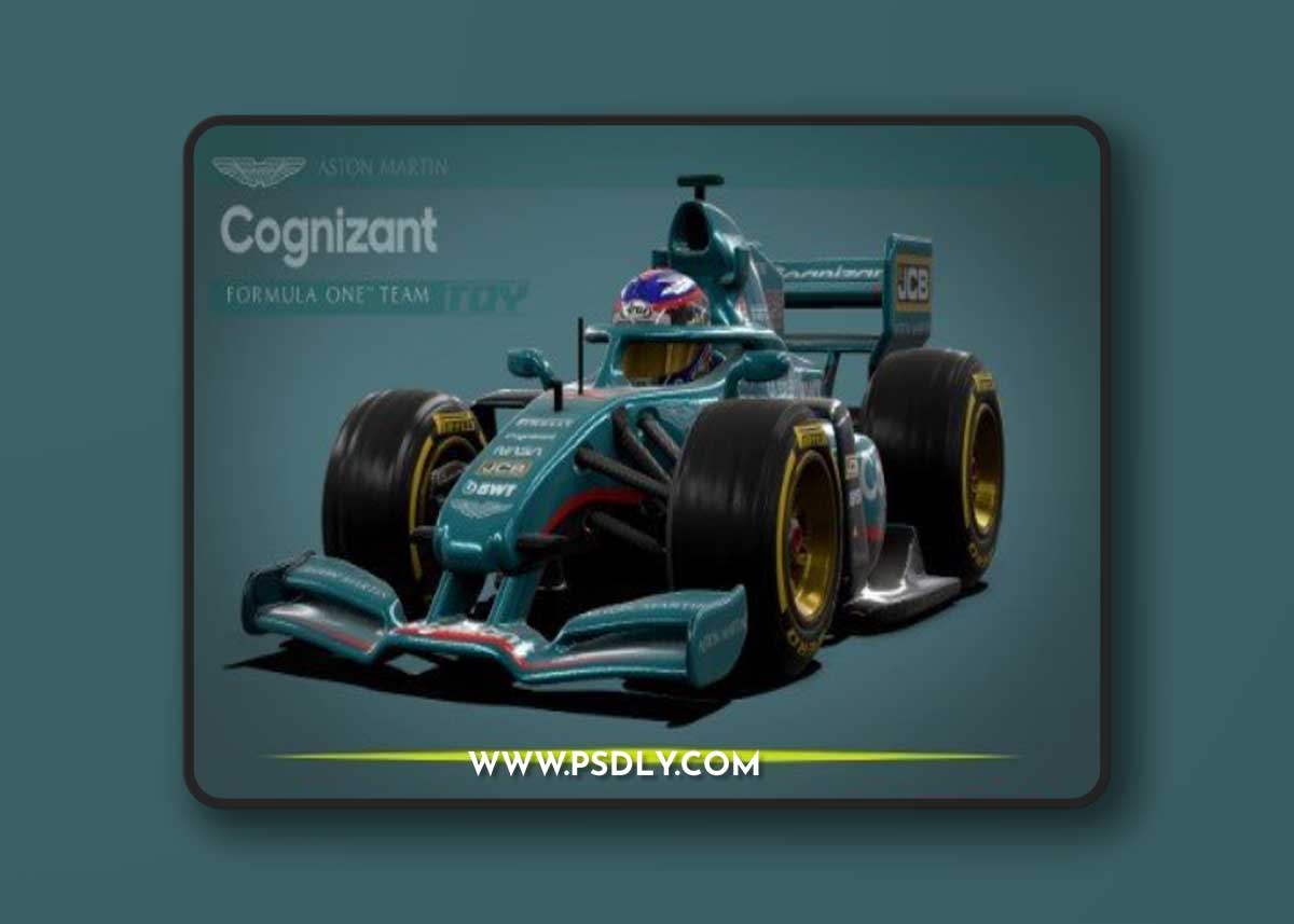 F1 Aston Matin (toy version caricatured) 3D model