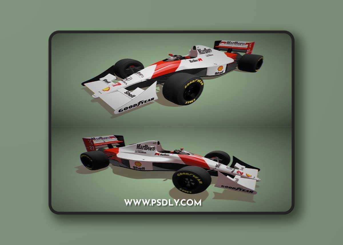 F1 McLaren 1990 3D Model