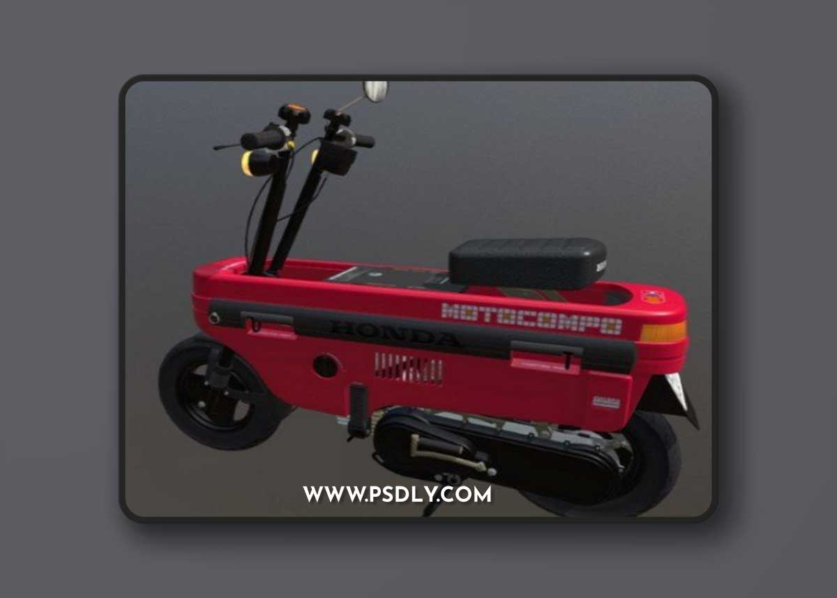 HONDA MOTOCOMPO Red 3D Model