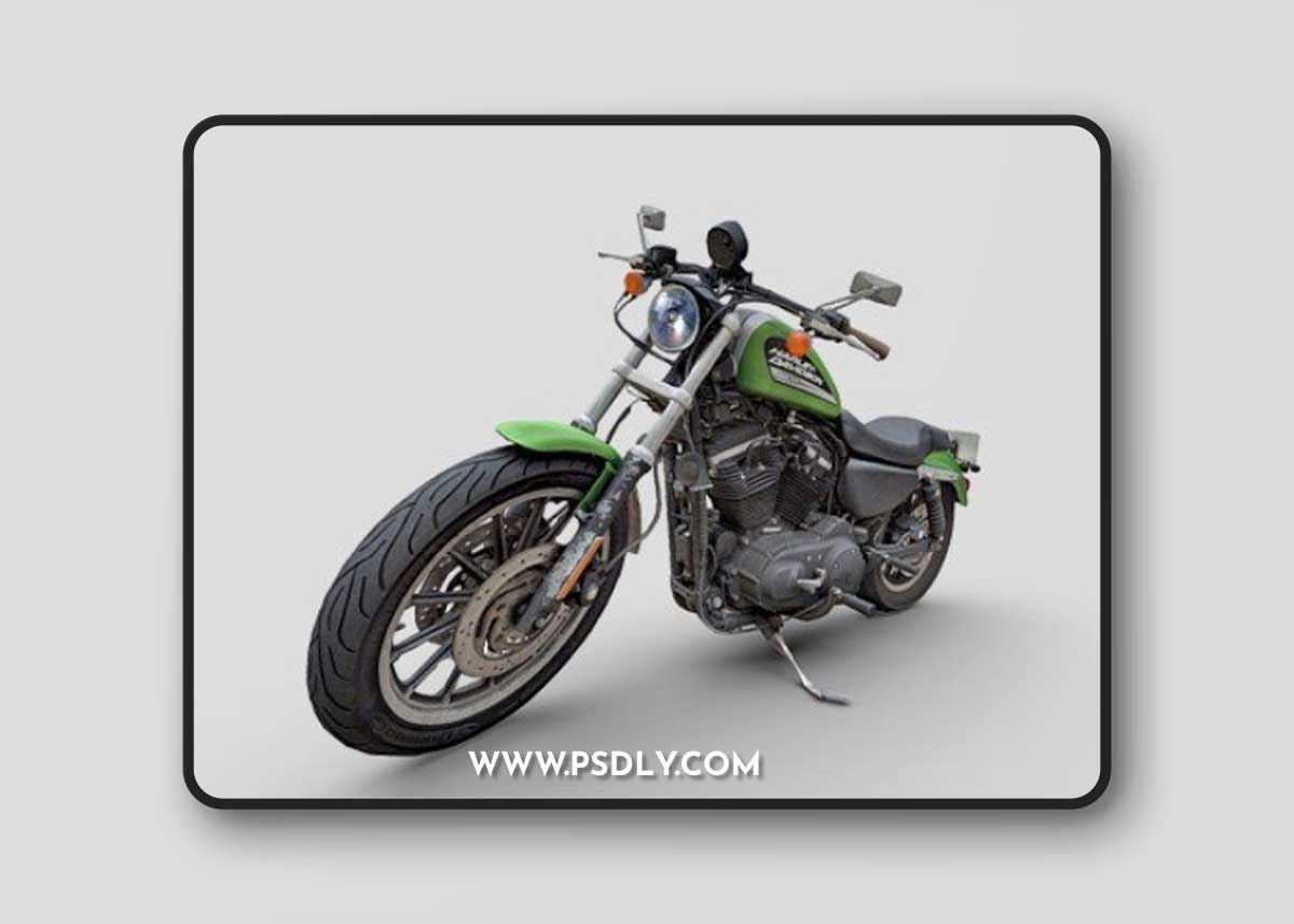 Harley Davidson Sportster 883R Custom 3D