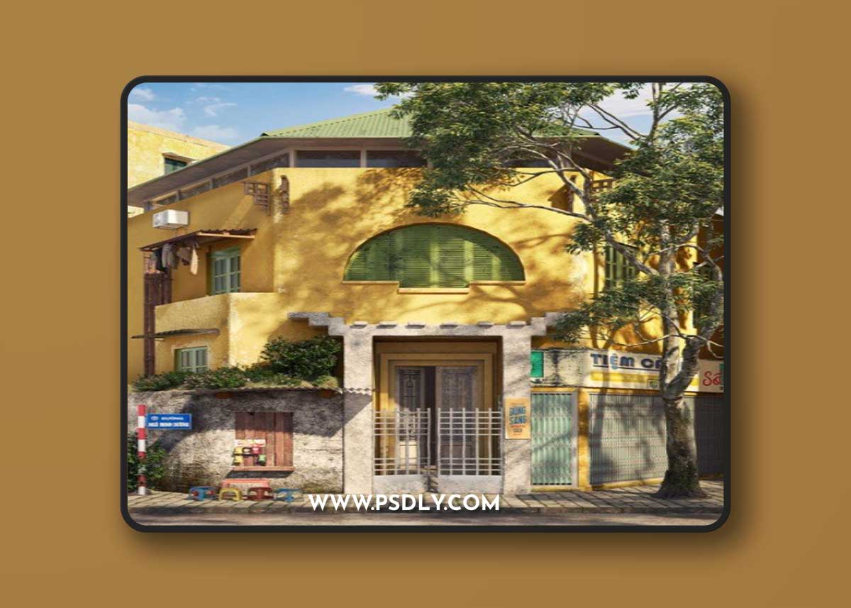 House Exterior Scene