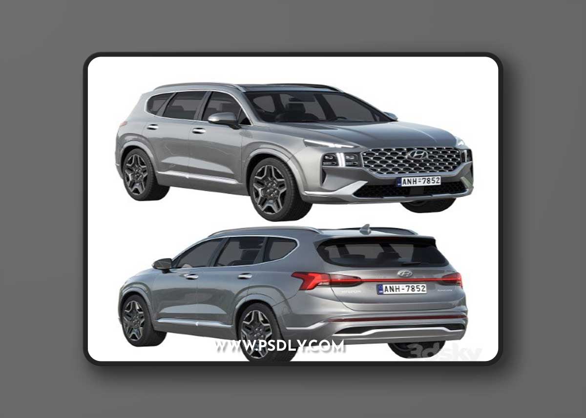 Hyundai Santa Fe 2021 3D model