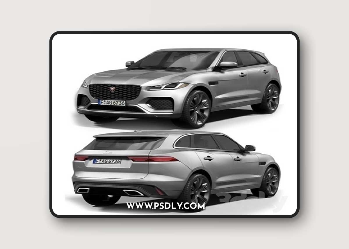 Jaguar F-Pace 3D Model