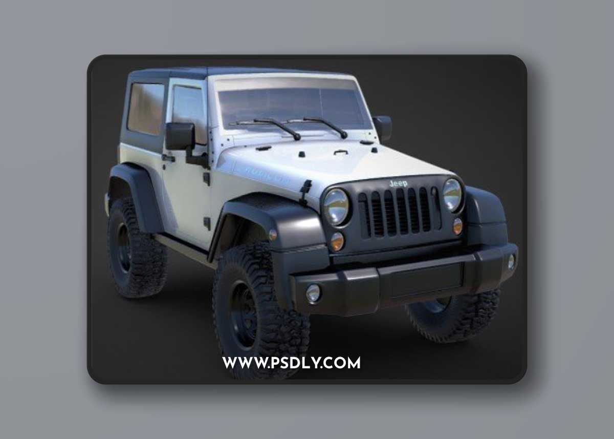 Jeep Wrangler Rubicon 2010 3D Model