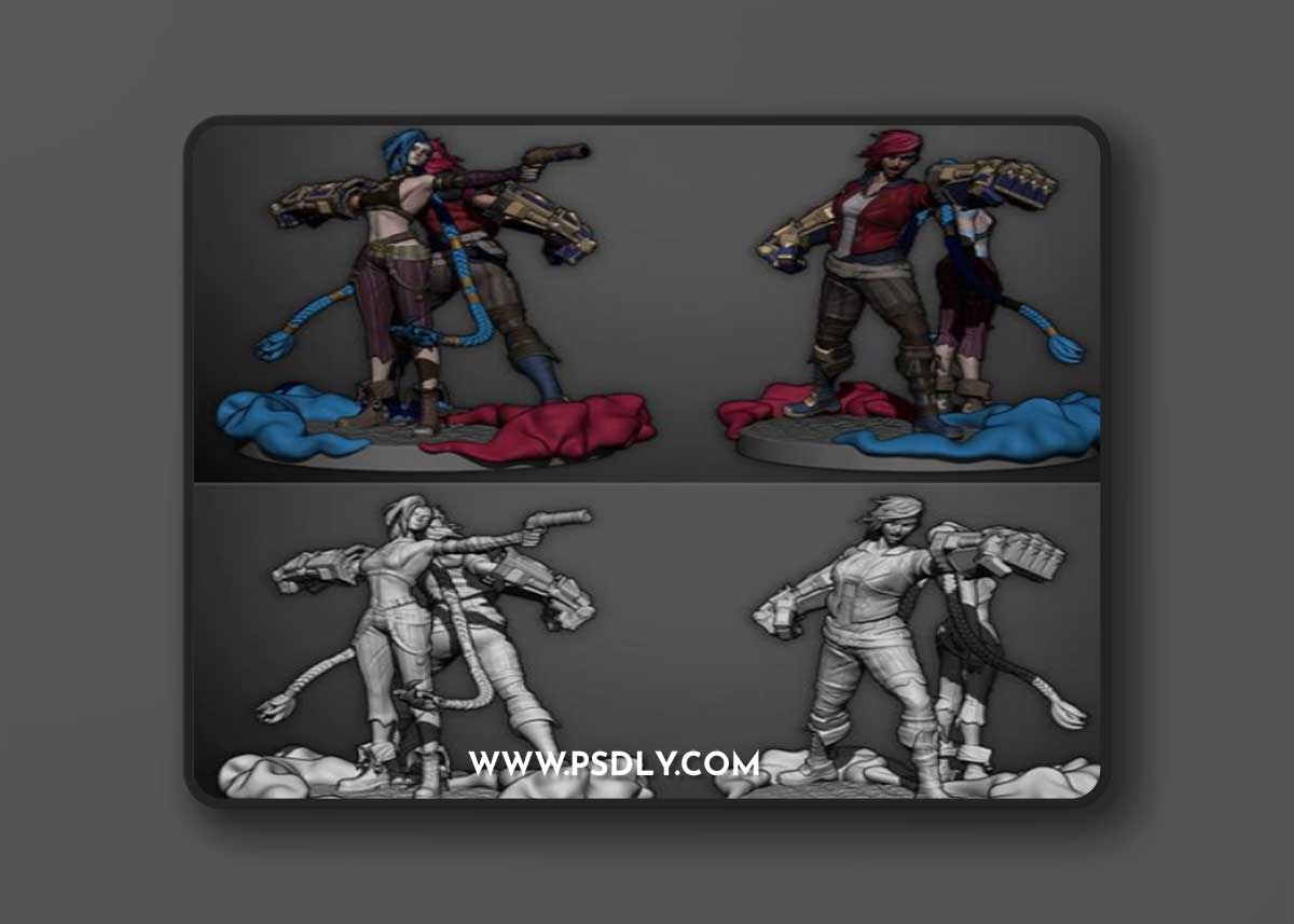 Jinx and Vi (NEW) – 3D Print Model