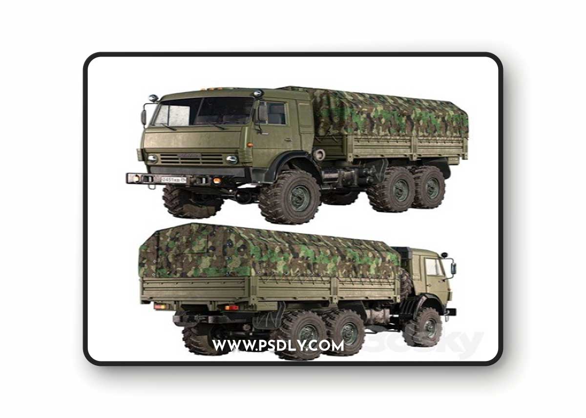 Kamaz 5350 3D Model