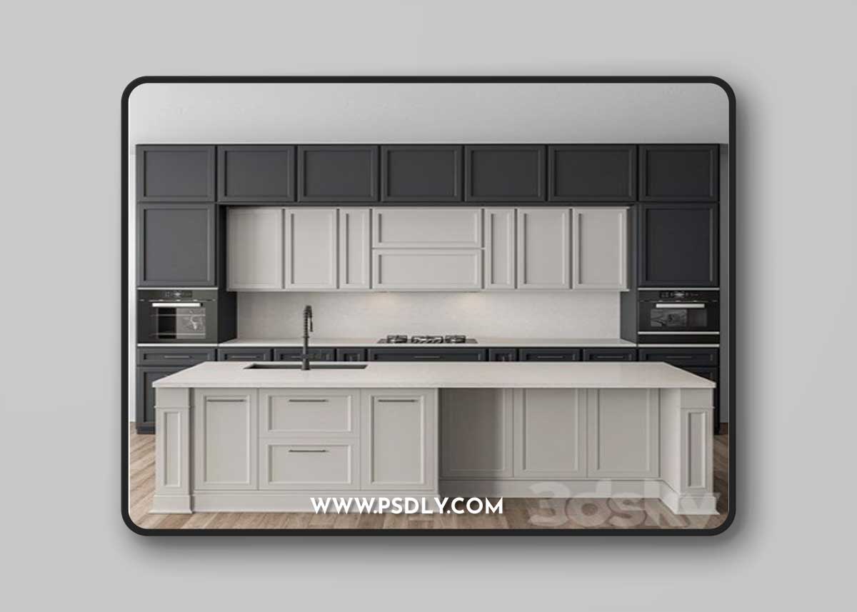 Kitchen NeoClassic – Navy Blue and White Set 65