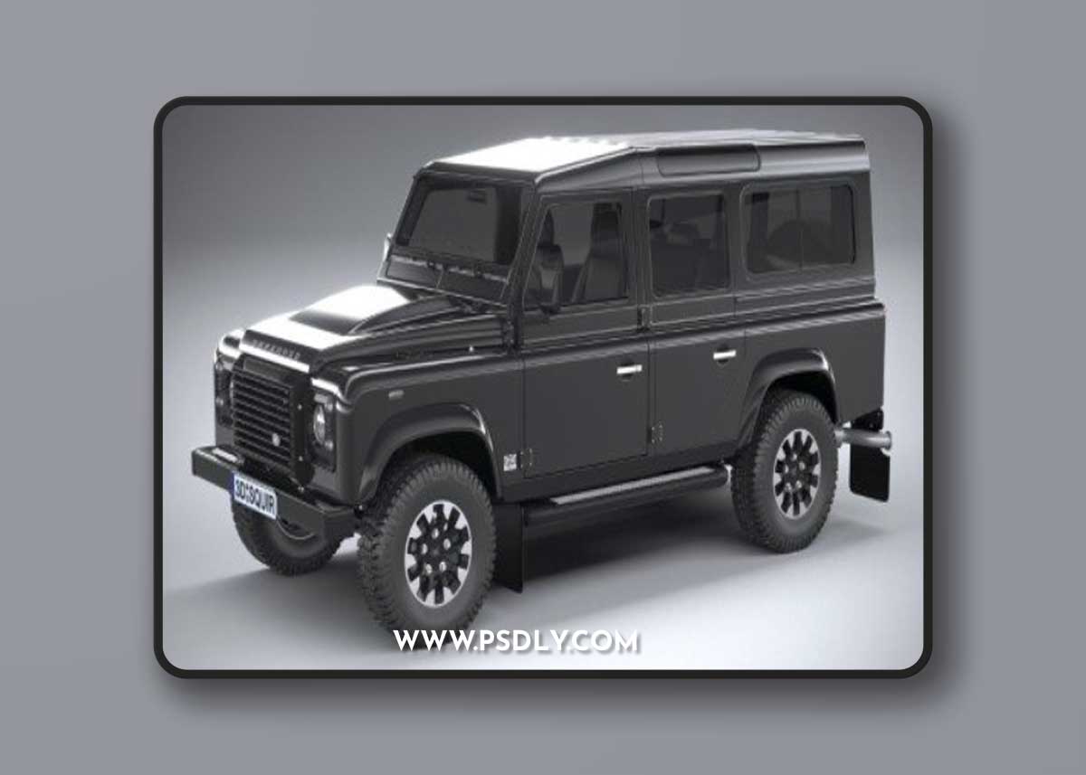 Land Rover Defender Works V8 4-door 2018 3d model