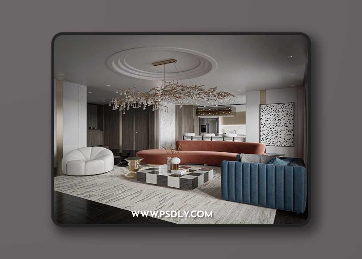 Living Room Interior By Trung Tuan