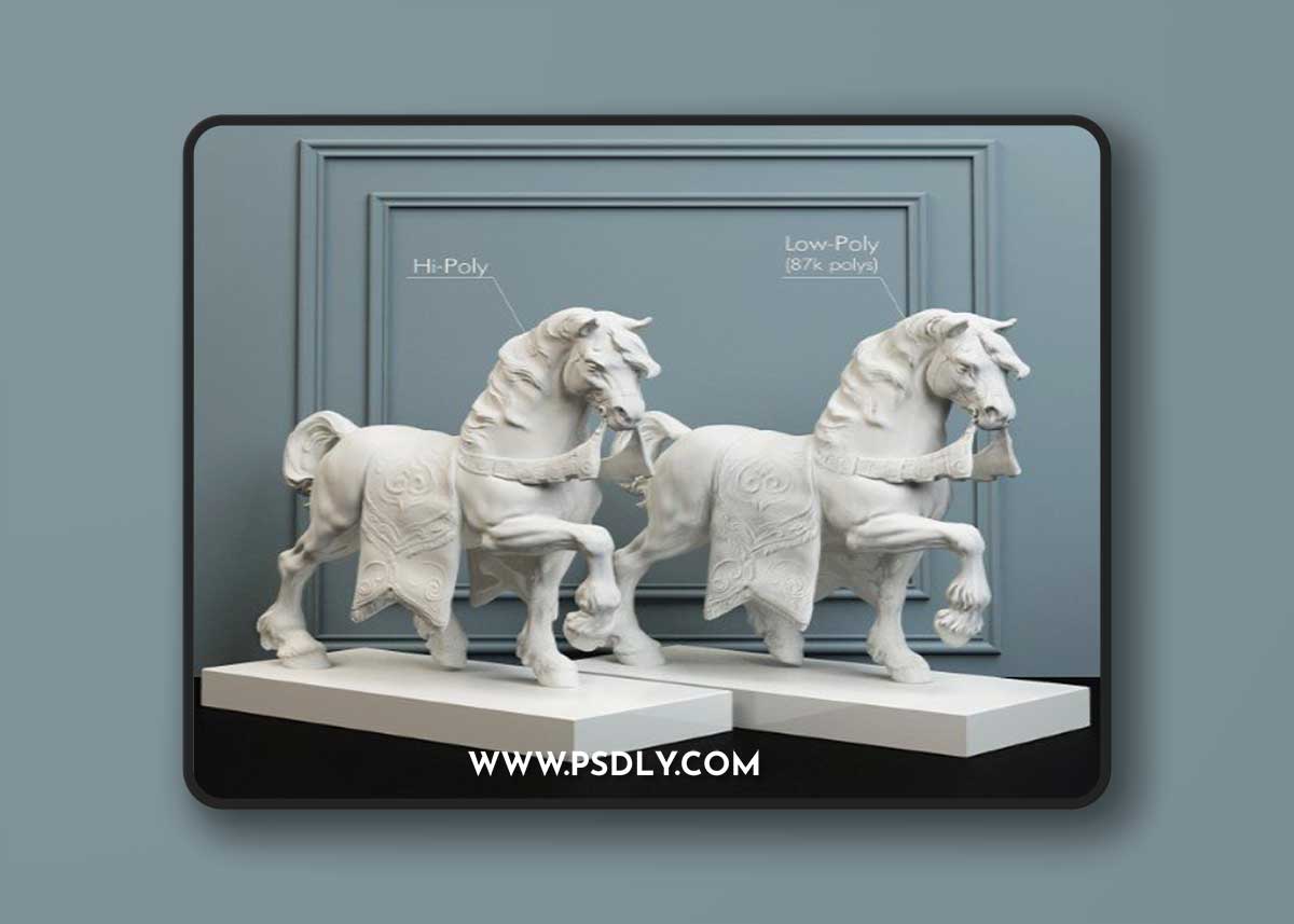 Lladro sculpture palace horse