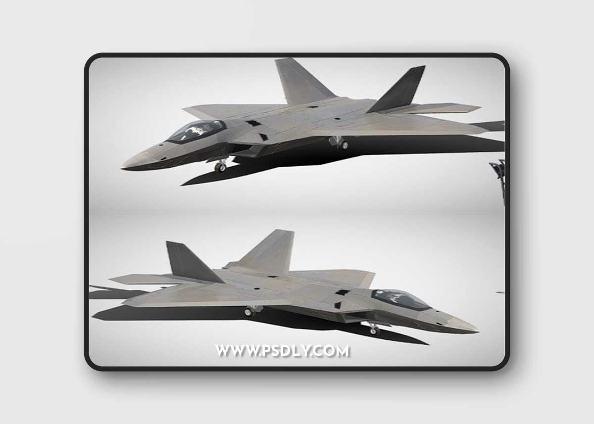 Lockheed Martin F-22 Raptor 3d model