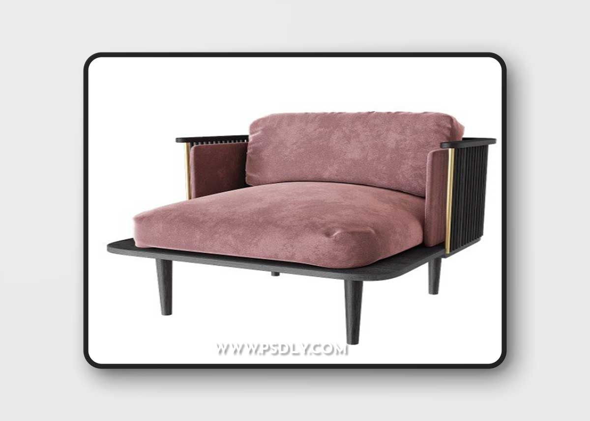 Lounge chair Forest 1 3D Model