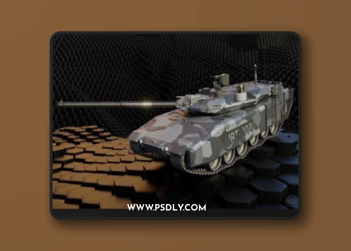 MBT-2020 Main Battle Tank 3D Model