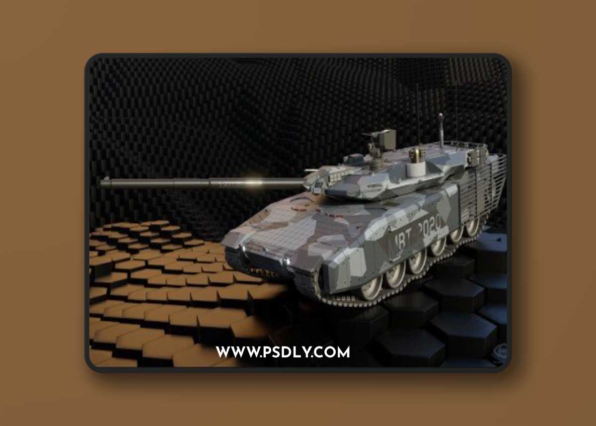 MBT-2020 Main Battle Tank 3D Model