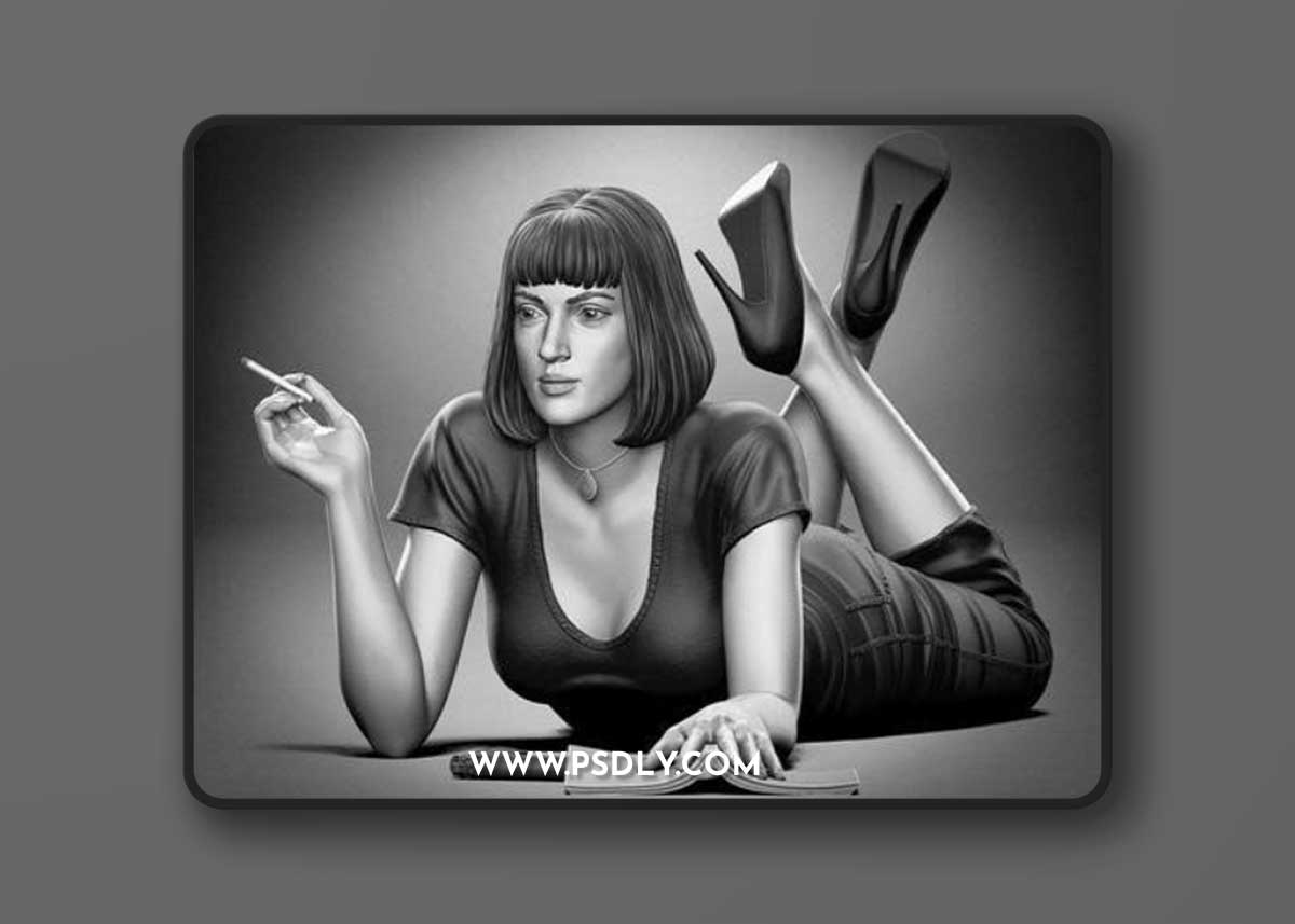 Mia Wallace – 3D Print Model
