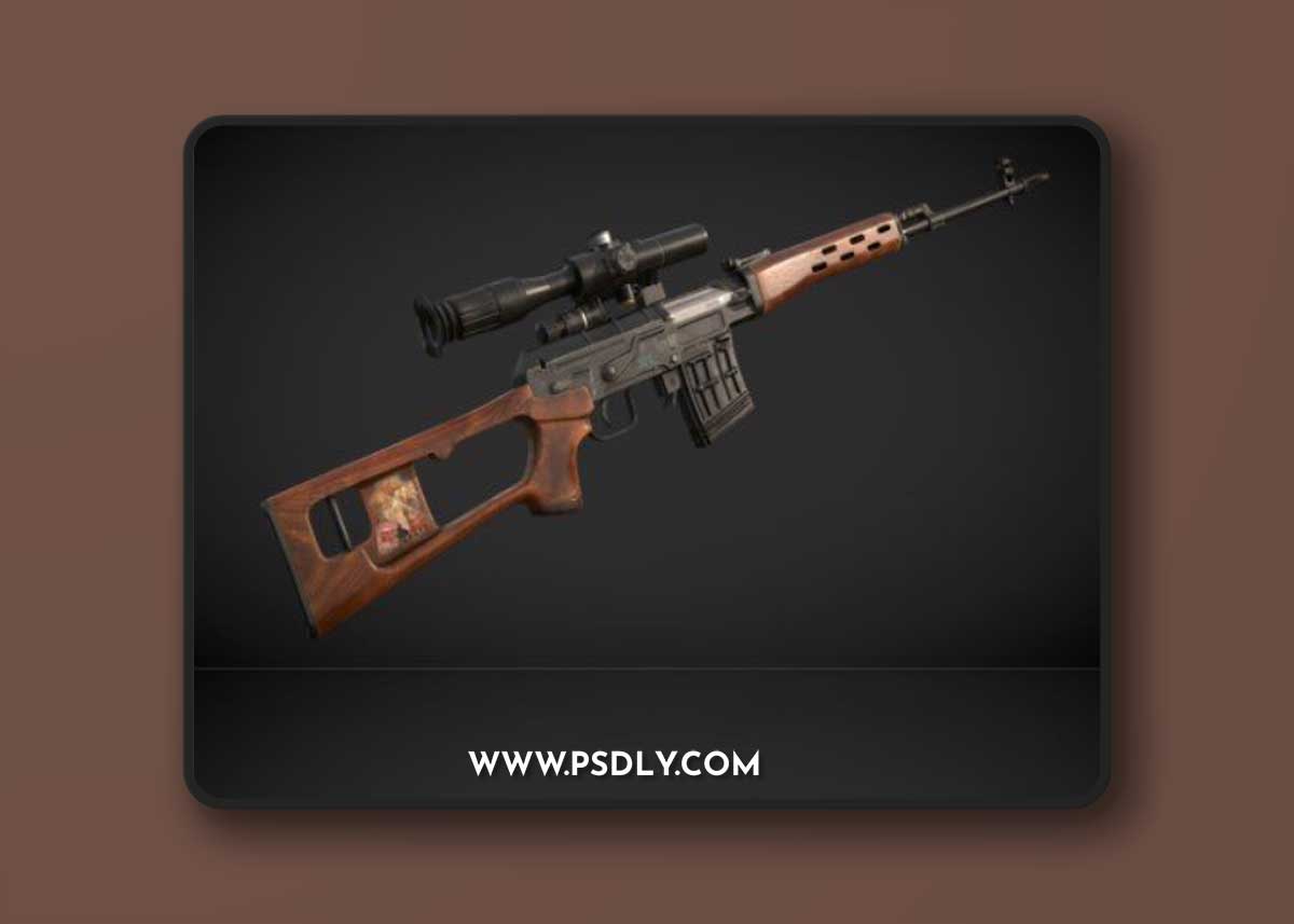 Military SVD "Dragunov" 3D model