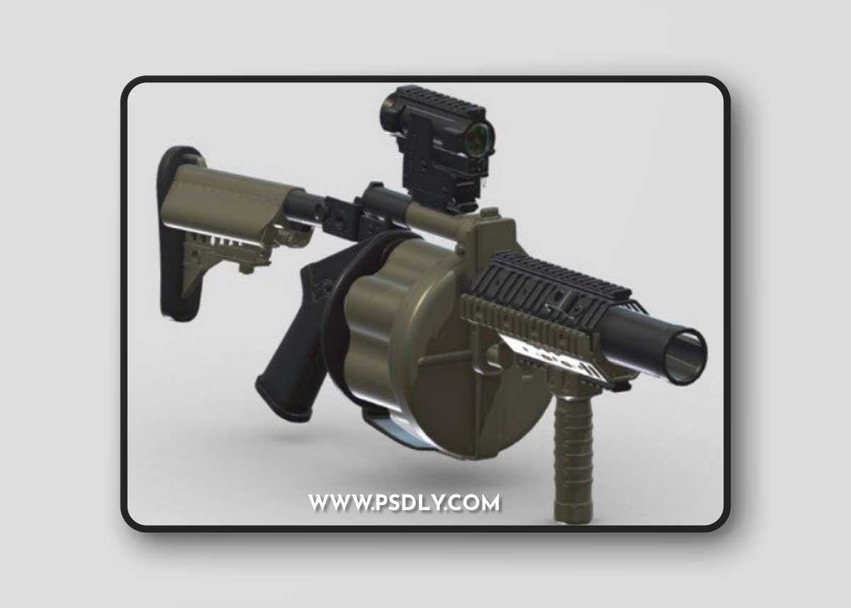 Milkor MGL 3D Model