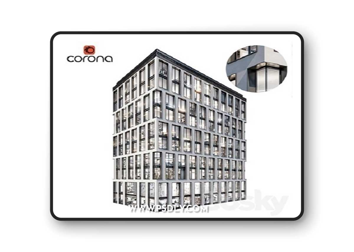 Modern office building 03 Corona