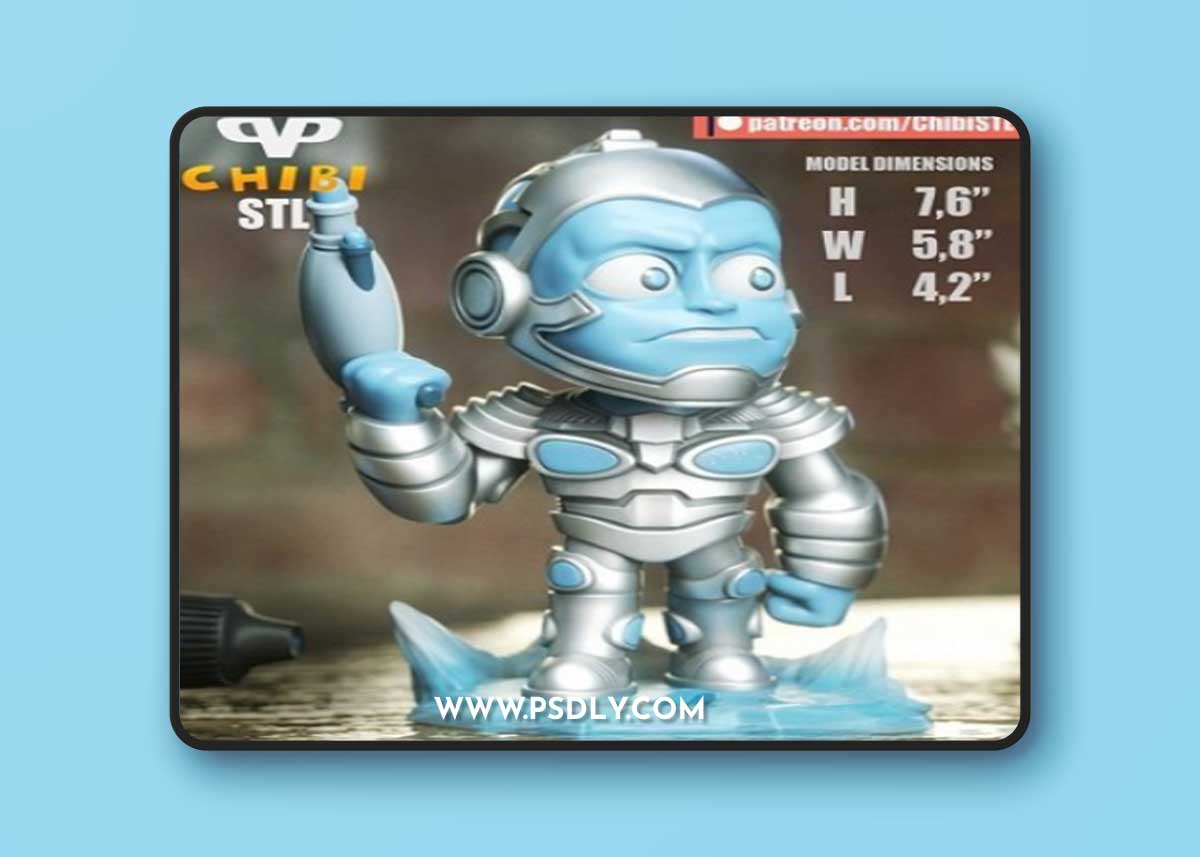 Mr. Freeze Arnold Chibi 3D Print Model