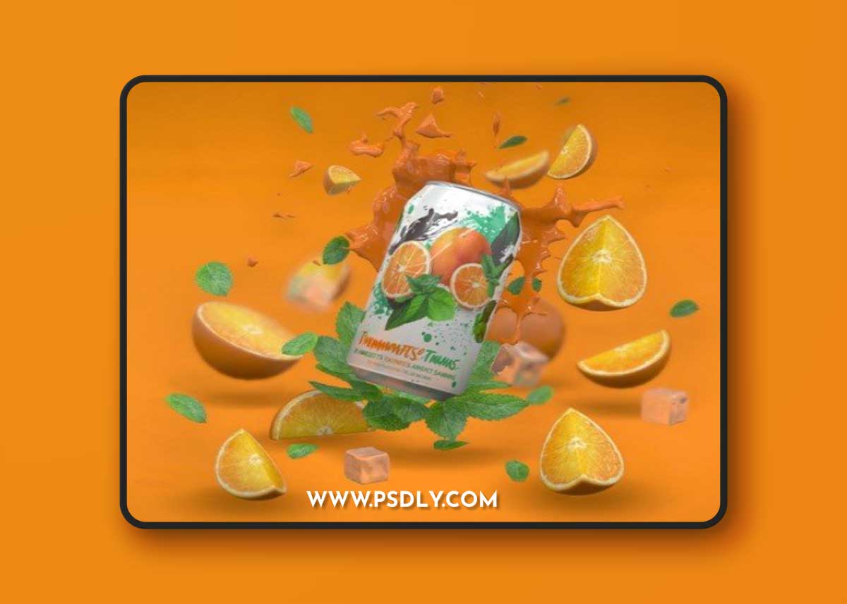 Orange Soda 3D Model