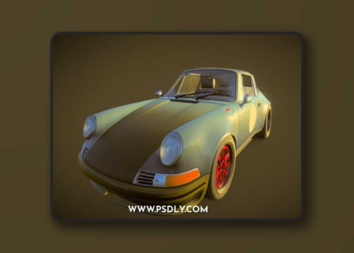 Porsche 911 Backdate Targa 3D model