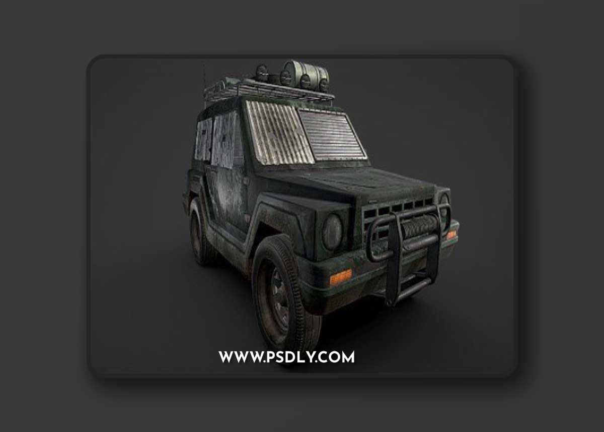 Post Apocalyptic Gurgel 3D model