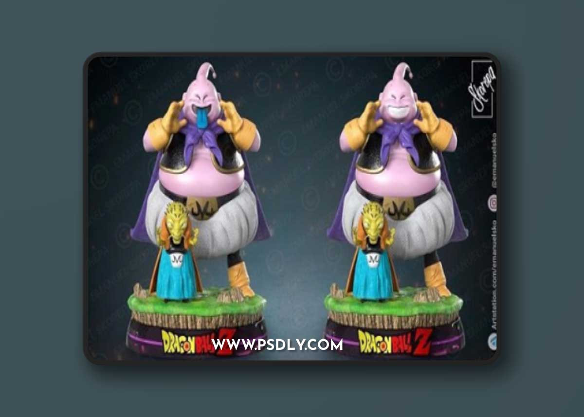 Majin Buu and Babidi from Dragonball – 3D Print Model