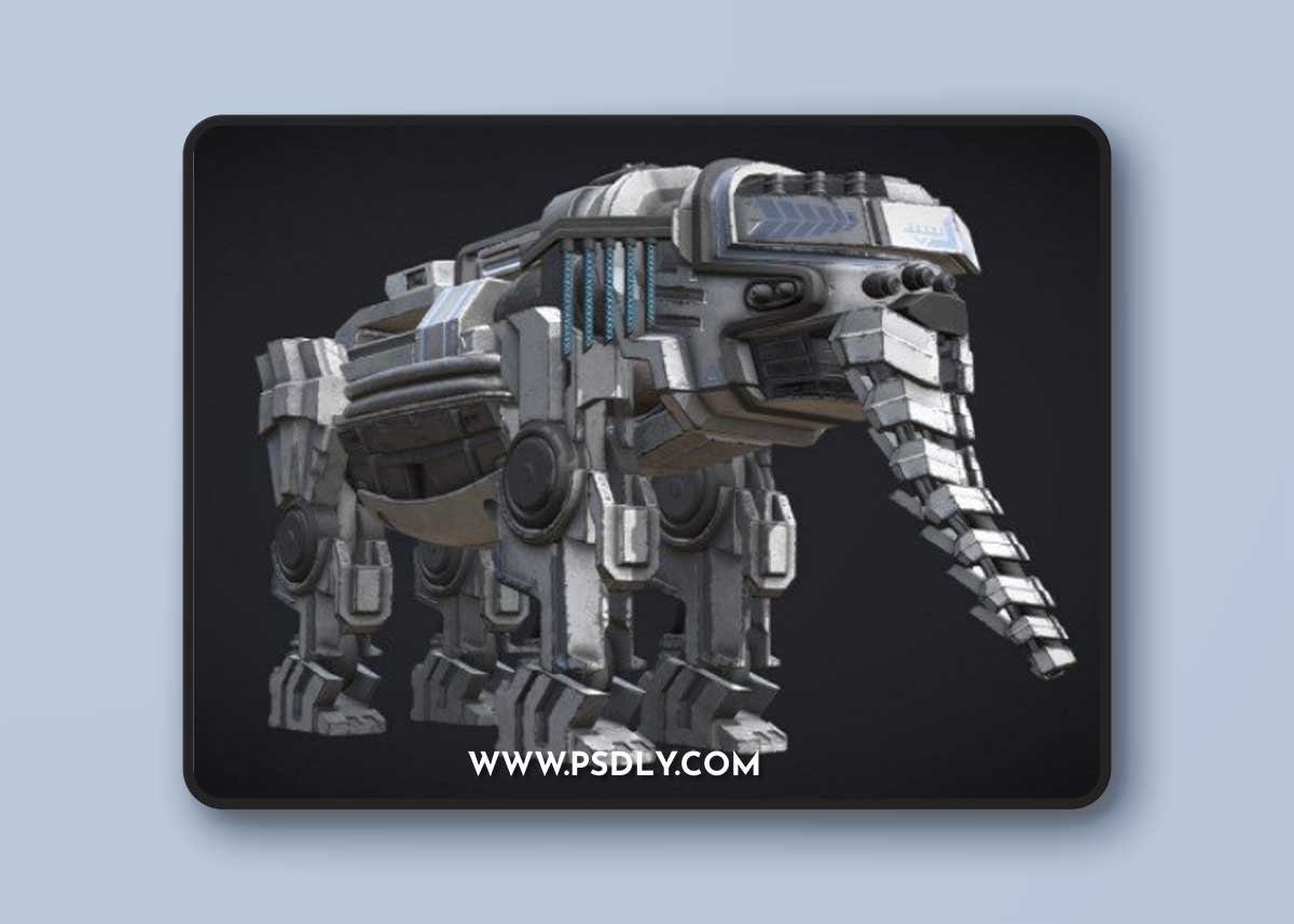 Robot Elephant 3D Model