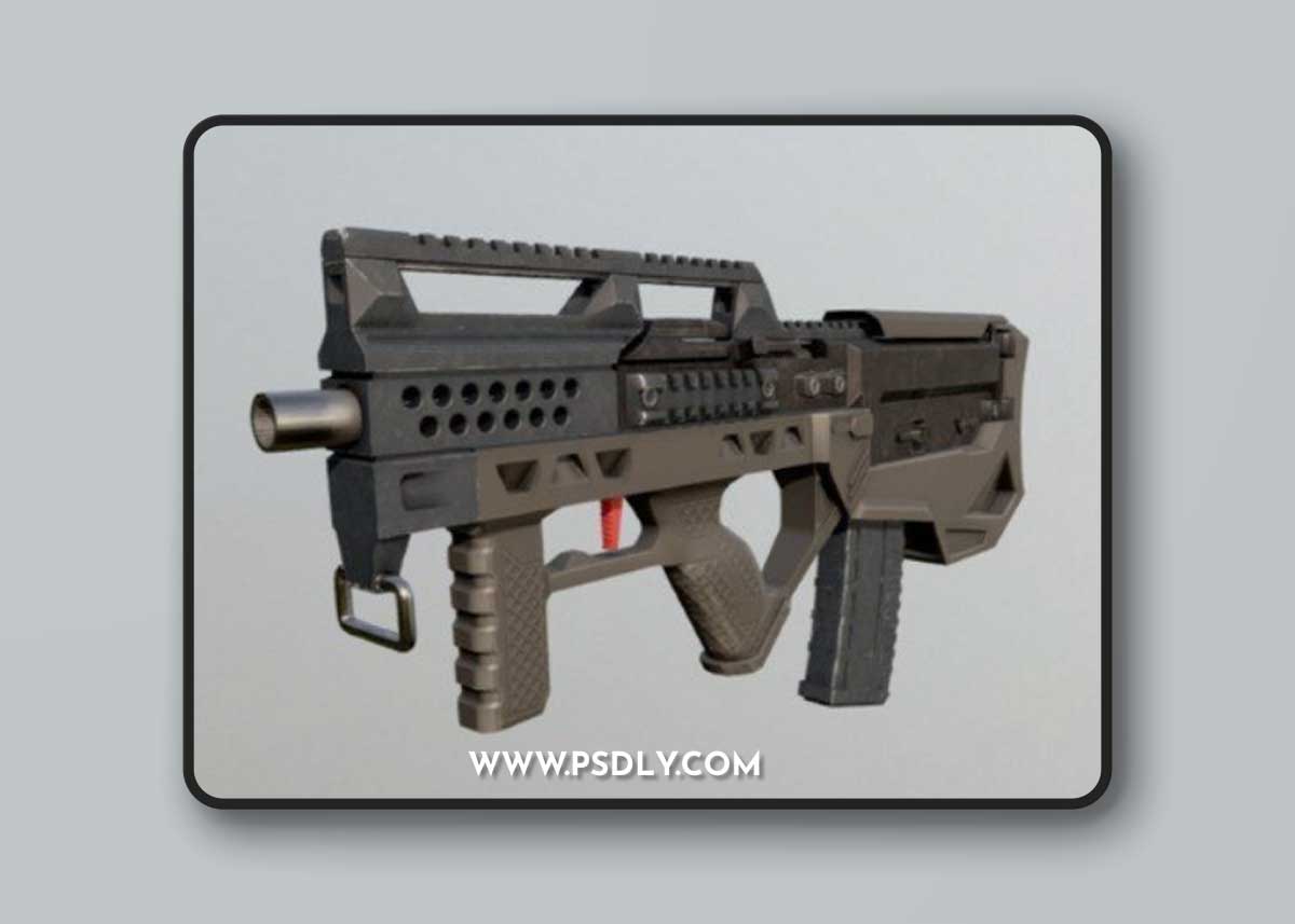 SMG (GHK Bullpup) 3D Model