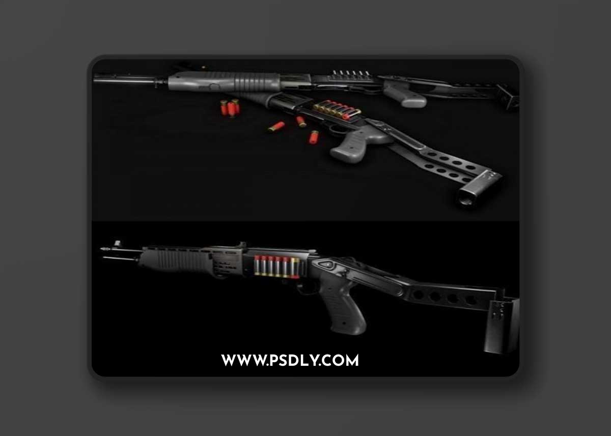 SPAS-12 Shotgun 3D Model