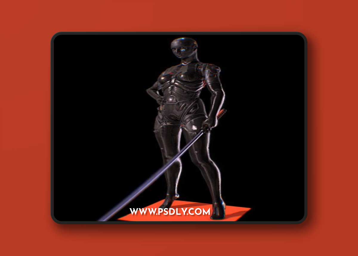 Sci-Fi Android 3d model