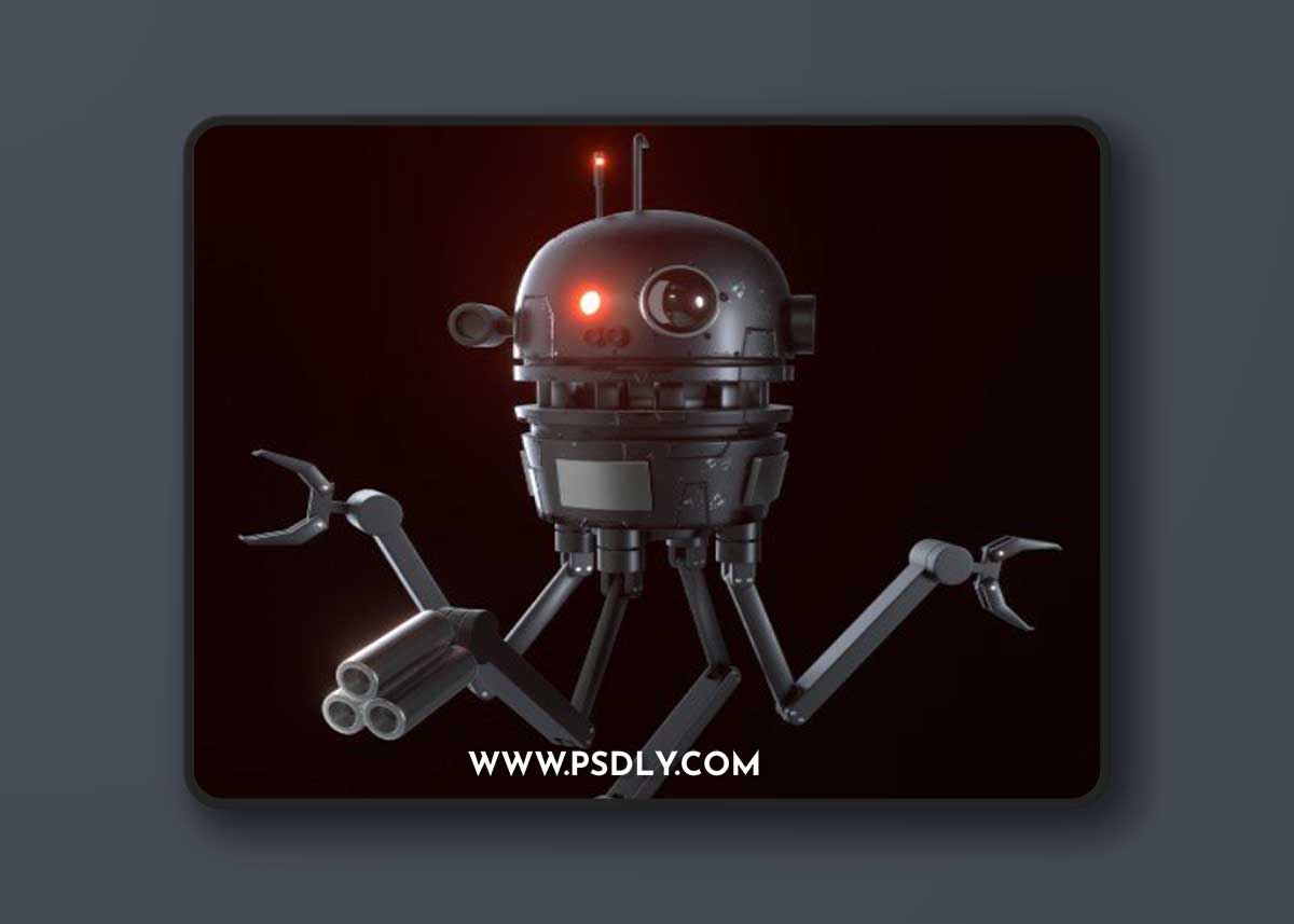 Sci-Fi Robot Drone 3D Model