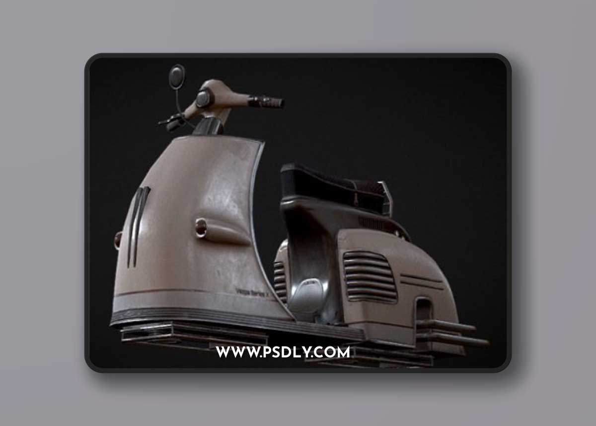 Sci-Fi Scooter 3d model