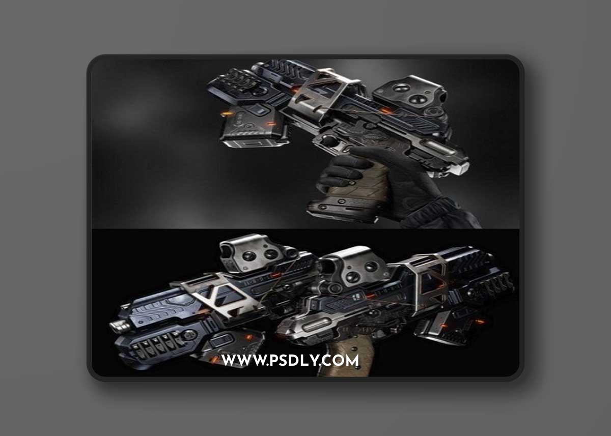 SciFi Gun 3D Model