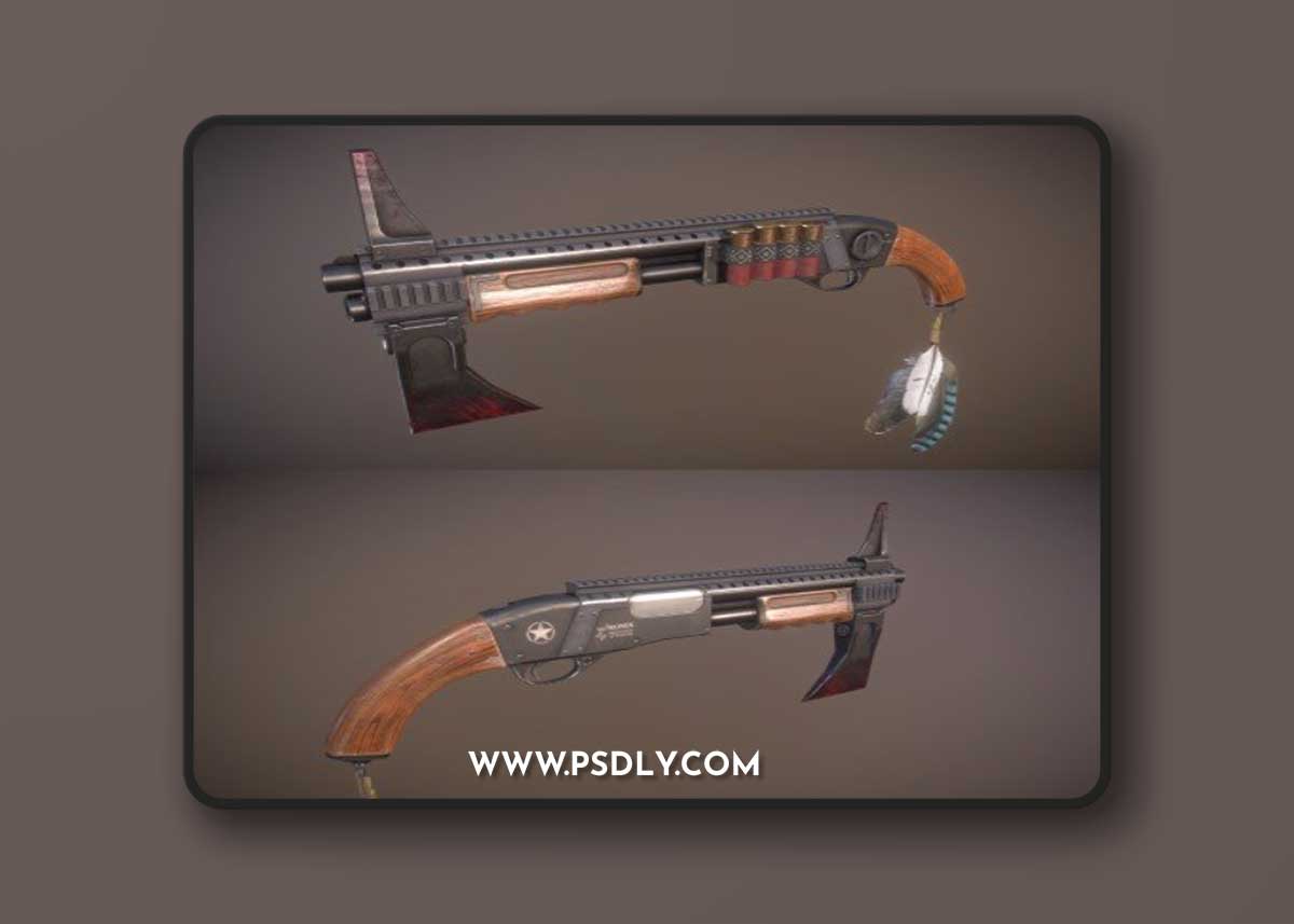 Shotgun " BS " 3D model