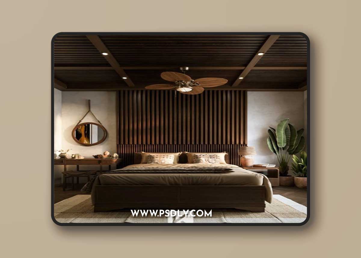 Sketchup Bedroom Interior By Nguyen Dinh Quoc