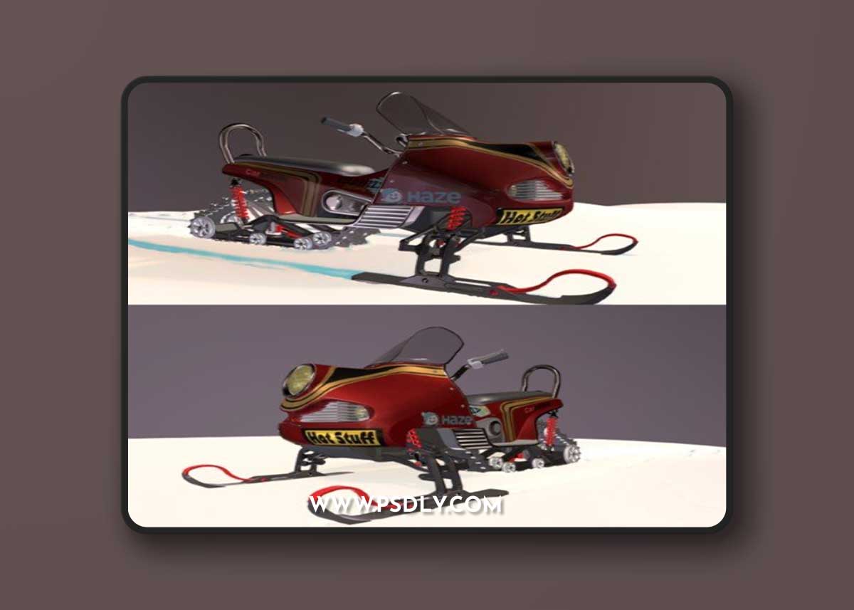 Snowmobile 3d model