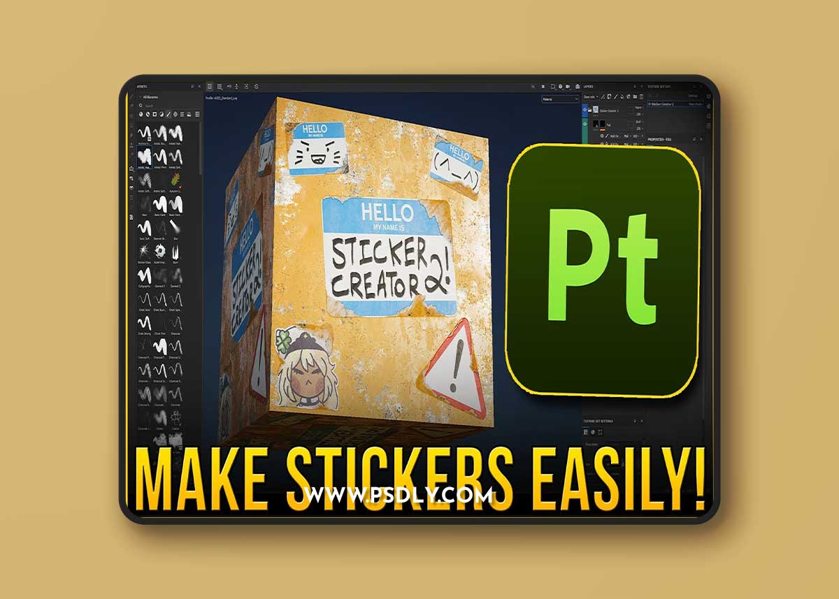Substance Painter Sticker Creator 2 - Dylan Abernethy
