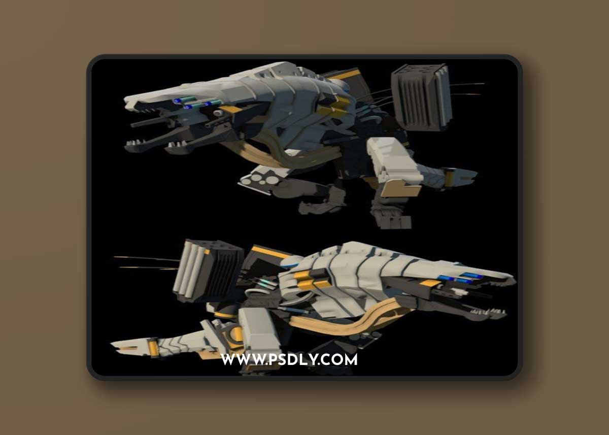 Thunderjaw concept from Horizon Zero Dawn 3D Model