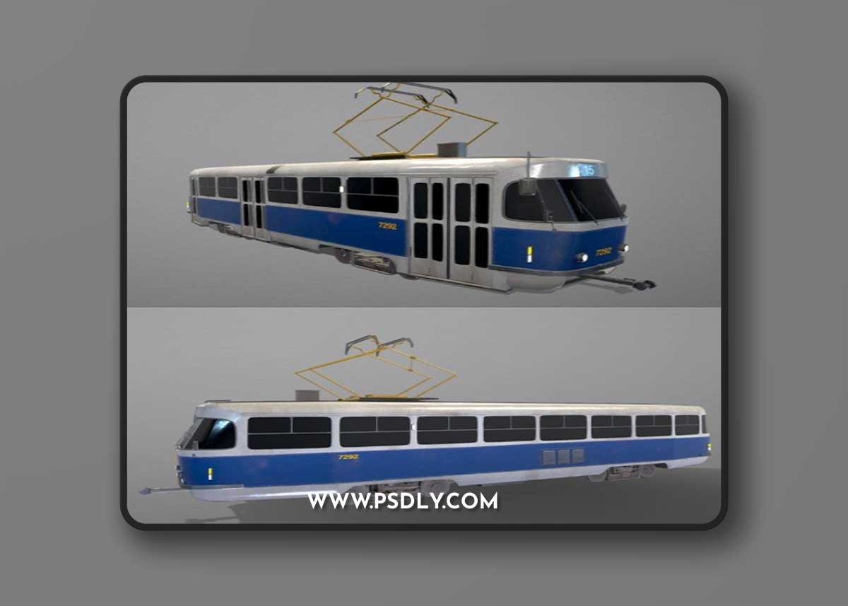 Tram 3d model