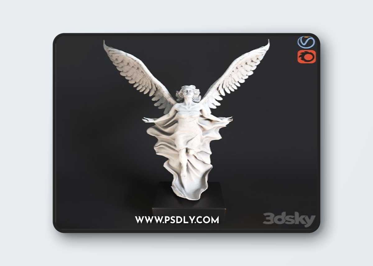 Transcendence sculpture 3d model