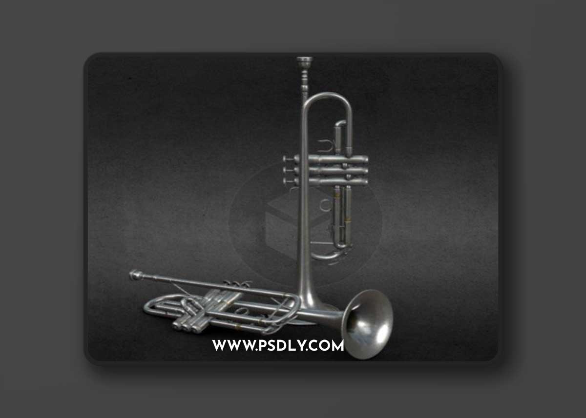 Trumpet - musical instrument 3D model