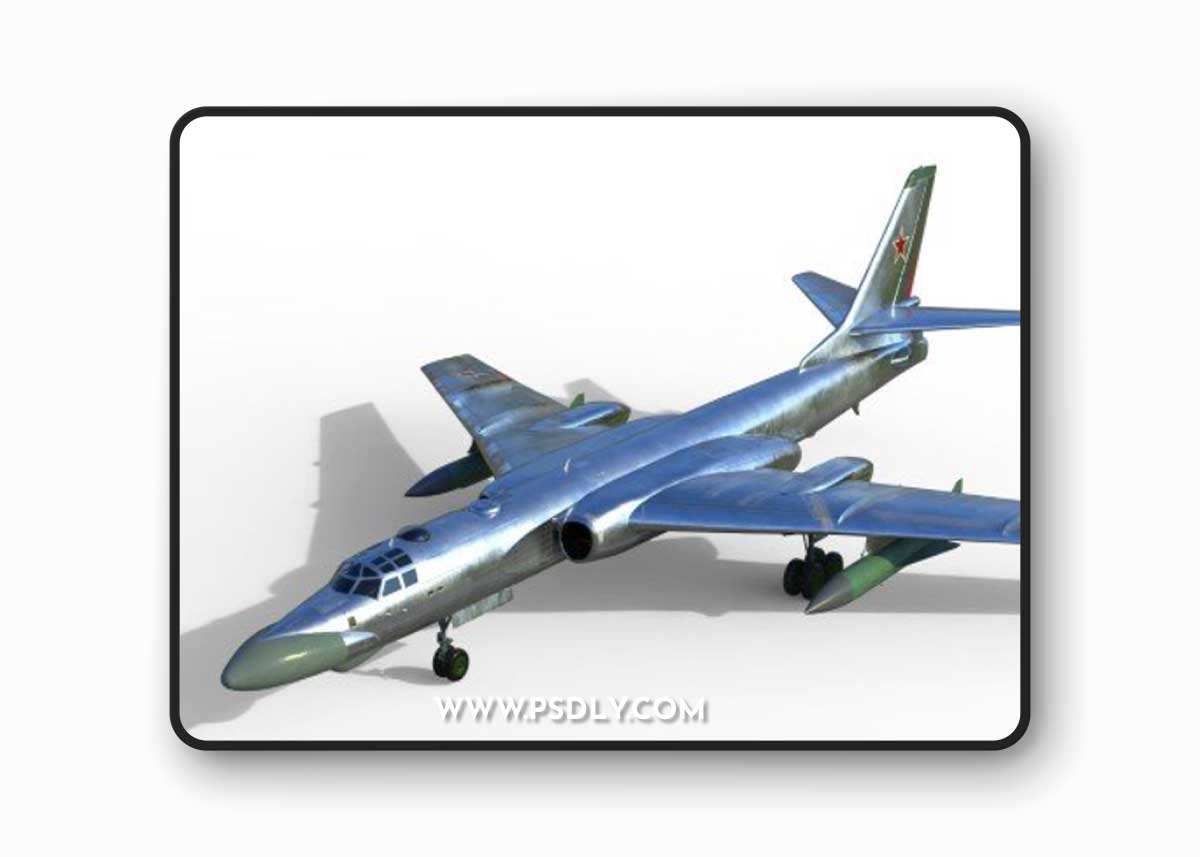 Tu-16 K-10 Badger C 3D model