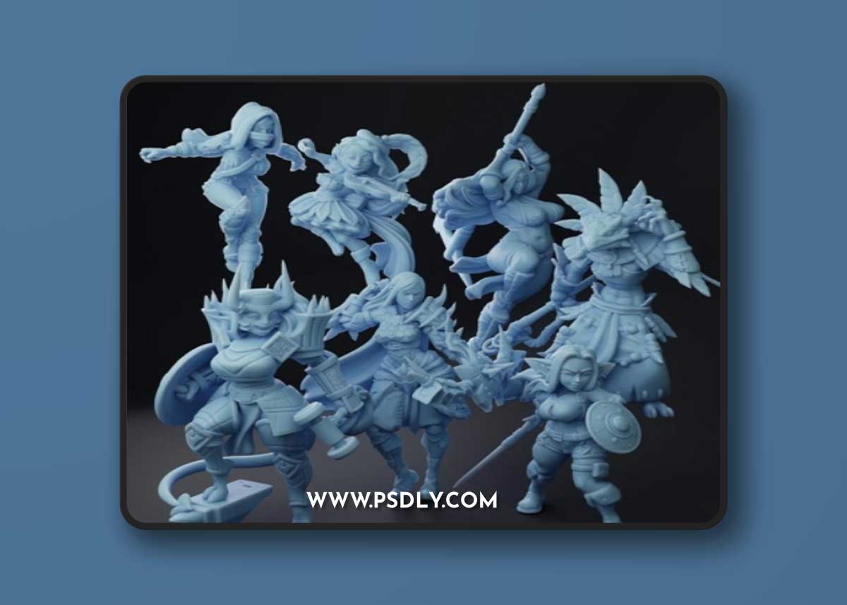 Twin Goddess Miniatures February 2023 – 3D Print Model